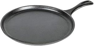 Lodge Cast Iron Griddle, Round, 10.5 Inch