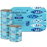 by Amazon Skipjack Tuna Steak in Brine, 1170g, 6 Pack of 195g