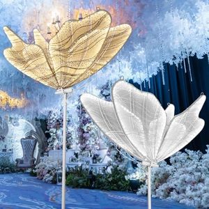 3-Color Wedding Butterfly Floor Lamp Decoration, 23.6 Inch Creative Butterfly Ceiling Lamp, Adjustable Height Romantic Butterfly Lamp Props for Wedding Party (1PCS) (2, 80 CM/31.5 in)