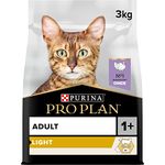 PRO PLAN® Adult 1+ LIGHT Rich in Turkey Dry Cat Food 3kg