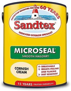 Sandtex Ultra Smooth Masonry Paint 5 Litre Stock Colours - Cornish Cream