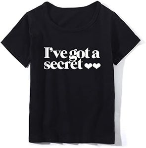 Big Brother T Shirts Tops Toddler Baby Boy I’m Going to be a Big Brother Announcement Tees Clothes Novelty Gift Summer Outfit, I've Got a Secret-black, 18-24 Months