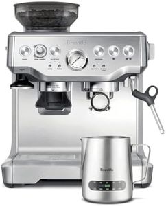 Breville the Barista Express Espresso Machine with Milk Jug Thermal, Coffee Machine with Grinder & Milk Frother, Cappuccino & Latte Machine for Home, ‎BES875BSS, Brushed Stainless Steel