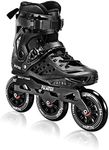 PASENDI Professional 3X110Mm Wheels Inline Skates,Outdoor Fitness Single Row Inline Skates for Adult Women Men, 3Dw Speed Inline Skates Black (US Men 7-7.5/Women8-8.5/26CM, Black)