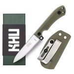 KHU Mini Fixed Blade Knife edc pocket knife Hunting Knife Survival Knife Camping Knife 440C Steel G10 Handle, Outdoor Camping Accessories Camping Gear With Kydex Sheath - 25A