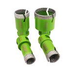 FACHLICH Diamond Drill Core Bits Set 20/25/35/50mm Tile Hole Saw Kit Vacuum Brazed M14 Connection for Tile Porcelain Granite Marble