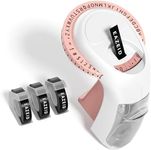 EazeID Pink Embossing Label Maker Manual, Handheld Embossed Label Maker with 3 Black Tapes 3/8Inch, Vintage Retro Embosser Labeler for DIY Scrapbooking, Kids Teachers Practical Gift, Home & Office Use