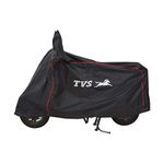 TVS Universal Bike Cover UV Protection & Dustproof Bike Body Cover for Two Wheeler Bike (Color: Black)