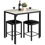 Giantex 3 Pcs Dining Table and Chai
