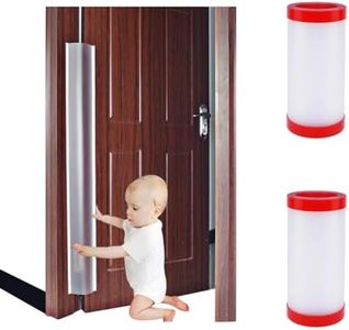 Junesisters 2 PCS Door Jam Shield Finger Pinch Guard for Baby Proofing, Kids, Hinge Cover Pinch Guard for 90 & 180 Degree Doors Frame & Baby Gate. 47.2H, 6.7W. 2 Pieces Set |