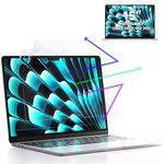 2 Pcs Anti Blue Light Screen Protector Compatible With MacBook Air 15 Inch A2941 A3114(2023-2024, M2 M3), 15.3" Mac Laptop Glare Filter Uv Blocker Shield Cover Eye Protection Film Matte Laptop Screen