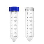 ECNEICS Centrifuge Tubes with Snap Caps, Centrifuge Tubes with Graduated and Write-on Spot 50ml set of 25pcs.