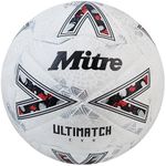 Mitre Ultimatch Evo 24 Soccer Ball, Size 5, White