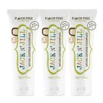 Jack N' Jill Kids Natural Toothpaste - Kids Toothpaste Fluoride Free, Organic Flavors, BPA Free SLS Free, Makes Tooth Brushing Fun for Kids - Natural Flavor, 1.76 oz (Pack of 3)