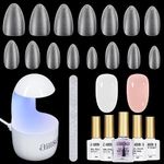 AILLSA Almond Nail Kit with U V Lam