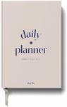 Yop & Tom Undated Daily Planner - Productivity Planner - Weekly and Daily Organizer with Time Slots - Sand