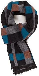 Scarf for Men Reversible Elegant Classic Cashmere Feel Scarves for Fall Winter (TA04-1)