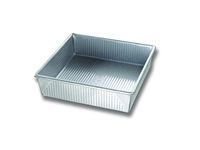 USA Pans 9 x 9 x 2.25-Inch Square Cake Pan, Aluminized Steel with Americoat