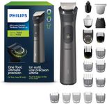 Philips Multi Groomer All-in-One Trimmer Series 7000, Mens Grooming Kit with Trimmer for Beard, Head, Hair, Body, Groin, Nose and Face, NO Blade Oil Needed, MG7960/28