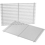 onlyfire Replacement BBQ Stainless Steel Cooking Grill ROD Grid Grates for Weber 7528 Genesis E/S 300 series Models Grill, Set of 2