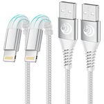 Yosou iPhone Charger Cable 3M 2Pack, Extra Long iPhone Charging Cable MFi Certified Lightning Cable Braided iPhone Charger USB Fast Charging Lead for iPhone 14 13 12 11 Pro Max XR XS 10 8 7 6 SE