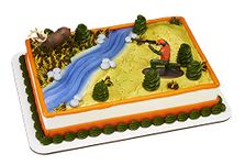 Decopac Deer Hunting Cake Decorating Set Multi, Deer 3.1" x 1.35" x 3.1"; Hunter 3.4" x 1.35" x 2.65"