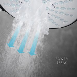 Mira Beat 4-Spray Shower Head – Chrome Adjustable