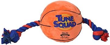 Looney Tunes Space Jam 2: Basketball Rope Pull Dog Toy | Fun and Cute Dog Toy Officially Licensed by Warner Bros Space Jam | Large Dogg Chew Toy, 12 in