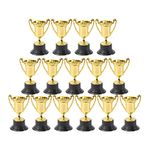 STOBOK Gold Award Trophy Cups: 30 Pack Mini Trophys Toy for Kids, Small Winner Achievement Trophies for Party Favor Props Rewards Winning Prizes Competitions Football Soccer Baseball Award Ceremony