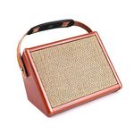 summina Acoustic Guitar Amplifier 15W Amp AC-15 BT Speaker with Microphone Input Supports Volume Bass Treble Control Reverb Effect Built-in Rechargeable Battery