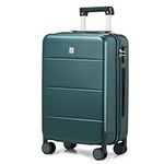 Hanke 26 Inch Luggage Large Suitcase with Spinner Wheels TSA Luggage Suitcases Traveler's Choice Hard Case Luggage for Women & Men Rolling Checked Luggage(Blackish Green)