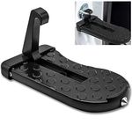 Ygapuzi Universal Car Door Latch Step, Foldable Car Roof Rack Step with Glass Window Breaker, Easy Access to Rooftop for Most Car, SUV, Truck, Max Load 400 LBS (Black)