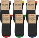 Dafi soft 6 Pairs Unisex Wide Diabe