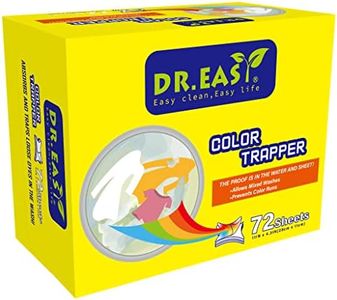 DR. EASY Unscented Color Catcher Sheets, 72 Count, Special Pores Texture, Dye & Fluorescent Remover, Safe for Dryer, Compatible with All Washers & HE, Non-Toxic, All Skin Types