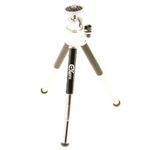 Ex-Pro Table-Top Mini Tripod, Aluminium Telescopic and compact - 3 Level - 15cm, 12.7cm & 10cm - Silver & Black Compatible with/Replacement for Nikon Coolpix, Canon, Casio Exilim, Fuji Finepix, Kodak Easyshare, Panasonic Lumix, Olympus, Pentax Optio, Samsung Digimax, Sony Cyber-shot / Alpha & more)