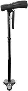Drive Devilbiss HurryCane Folding All-Terrain Cane/ Walking Stick, Black
