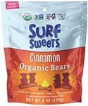 Surf Sweets Organic Bears, Cinnamon, USDA Organic, Vegan, Gluten Free & Non-GMO, 6 Oz (Pack of 8)