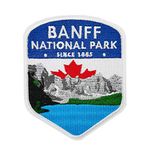 Banff National Park Embroidered Iron on Sew on Patch