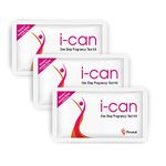 i-can One Step Pregnancy Test Device (Pack of 3)