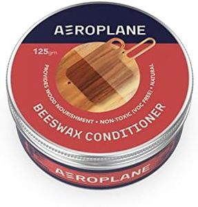 AEROPLANE - Beeswax Wood Conditioner - Nourishes your wood with the goodness of beeswax - Smooth wood finish, conditioner and polish (125 gm, White-ish Yellow)