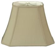 Royal Designs Rectangle Cut Corner Lamp Shade - Beige - (6 x 8) x (9 x 14) x 10.5