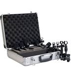 5-Piece Fusion Drum Microphone Package Affordable Excellence | XLR Dynamic Microphones Kit for Recording Studio Equipment - Live Stage Instruments | Mics Set include Floor Tom, Snare, Kick Drum & More