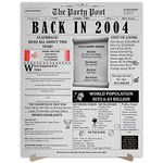 20th Birthday Party Decorations Poster - 20 Years Ago Anniversary Card for Women and Men. Back In 2004 Home Decor Supplies for Her or Him Turning 20 Years Old. 11 x 14 In Birthday Retro Card.