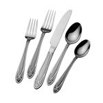 Pfaltzgraff Everyday Mirage Frost 45-Piece Flatware Set with Caddy, Service for 8