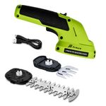 AROZZO CART 2-in-1 Cordless Hedge Trimmer, Handheld Shrub Trimmer, 8.4V Battery, Dual-Edge Blade, Lightweight Grass Shears for Lawn, Garden & Shrubs, Easy One-Hand Operation, 3 Month Warranty