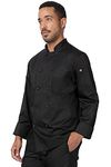 Chef Works Unisex Sustainable Le Mans Chef Coat, Black, X-Large