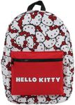 Sanrio Hello Kitty Head Toss AOP with Hello Kitty Verbiage Travel Backpack