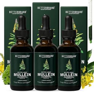 Betterbrand Mullein Drops, Alchohol-Free Lung Detox with Chlorophyll
