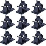 Cable Clips Self-Adhesive Wire Holder Cord Organizer Case Desk Wall Cables Line Management Clamps with Adjustable Pack (30)