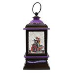 Disney Kurt Adler 9-Inch Battery-Operated Nightmare Before Christmas Jack and Sally Spinning Musical Light-Up Lantern Table Piece, No Size, Multi Color